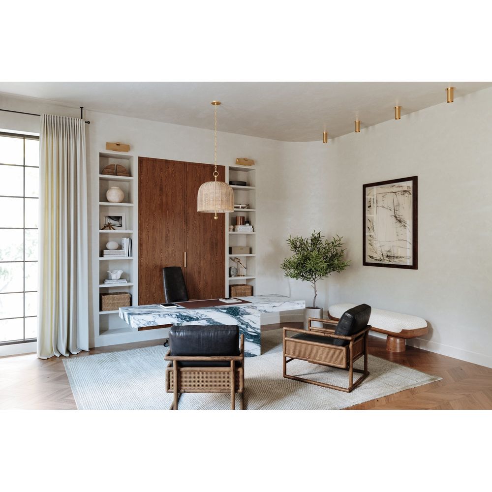 Berg Flush Mount - Patina Brass