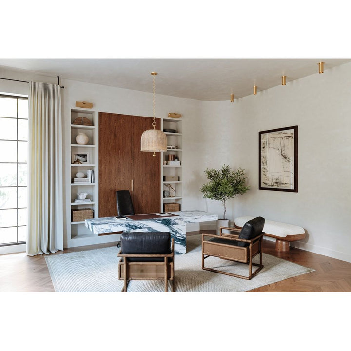 Berg Flush Mount - Patina Brass