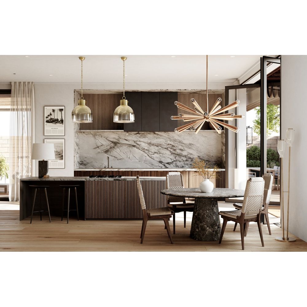 Keanu Chandelier - Patina Brass