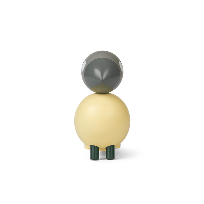Kay Bojesen Year Bird Bella, Cream/Grey, H: 4.9"