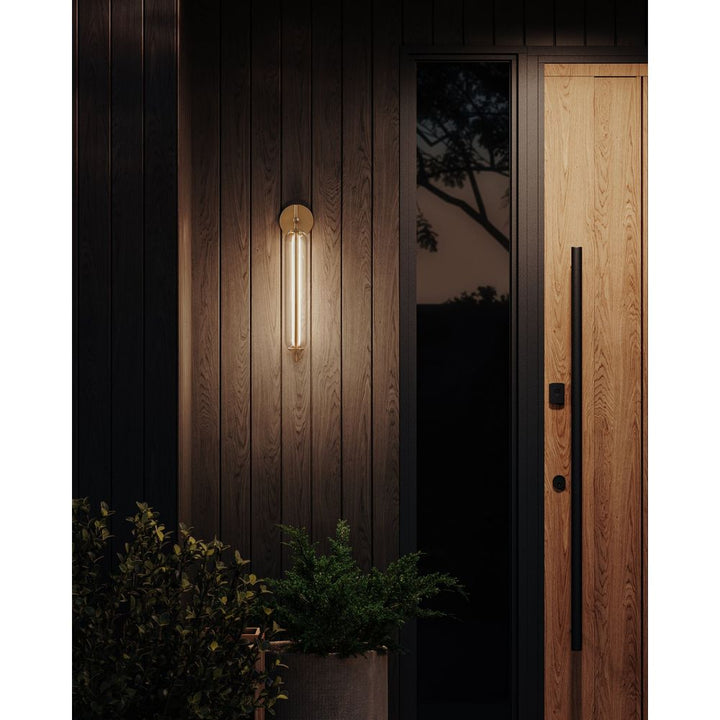 Blaze Exterior Wall Sconce - Patina Brass