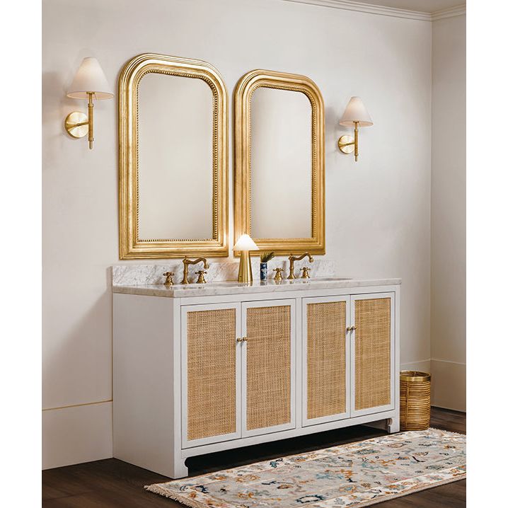 Wall Mirrors Waverly - Gold Leaf Wood Mirror