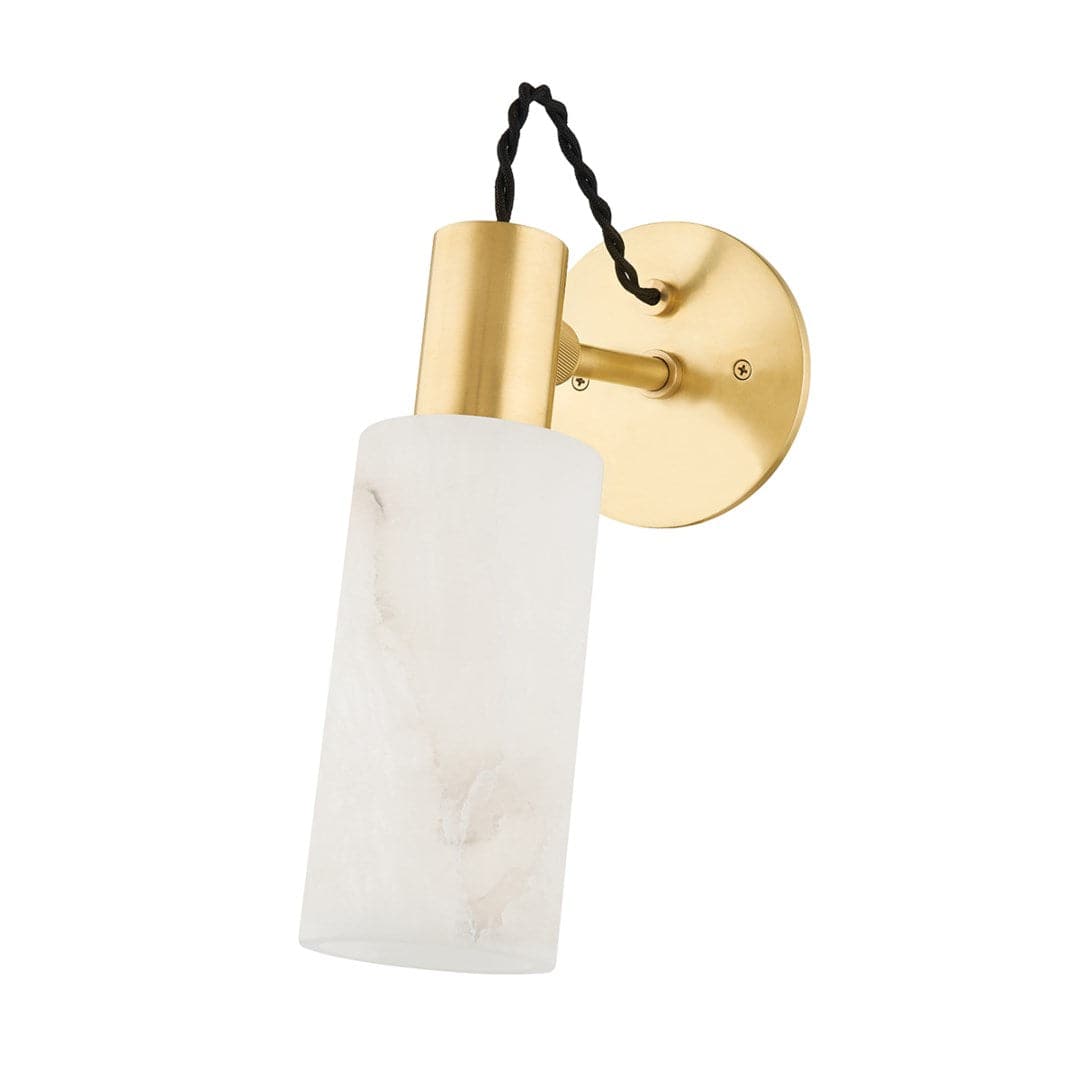 Malba 1 Light Wall Sconce-Hudson Valley-HVL-9005-AGB-Wall LightingAged Brass-1-France and Son