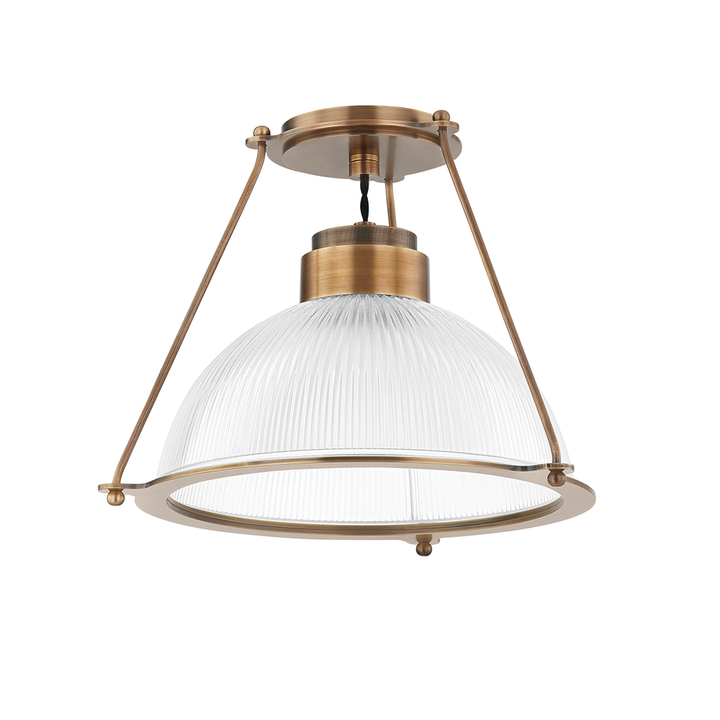 Flush Mounts Glint Semi Flush - Patina Brass
