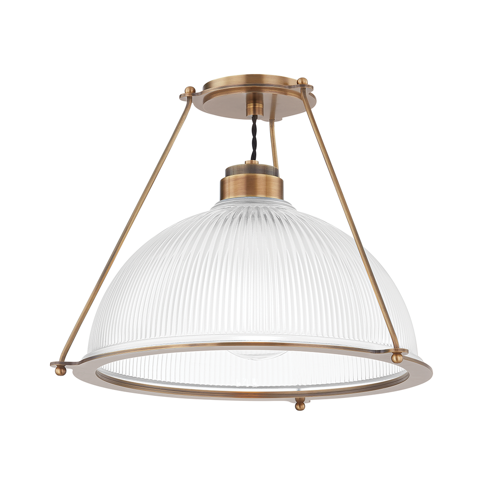 Flush Mounts Glint Semi Flush - Patina Brass
