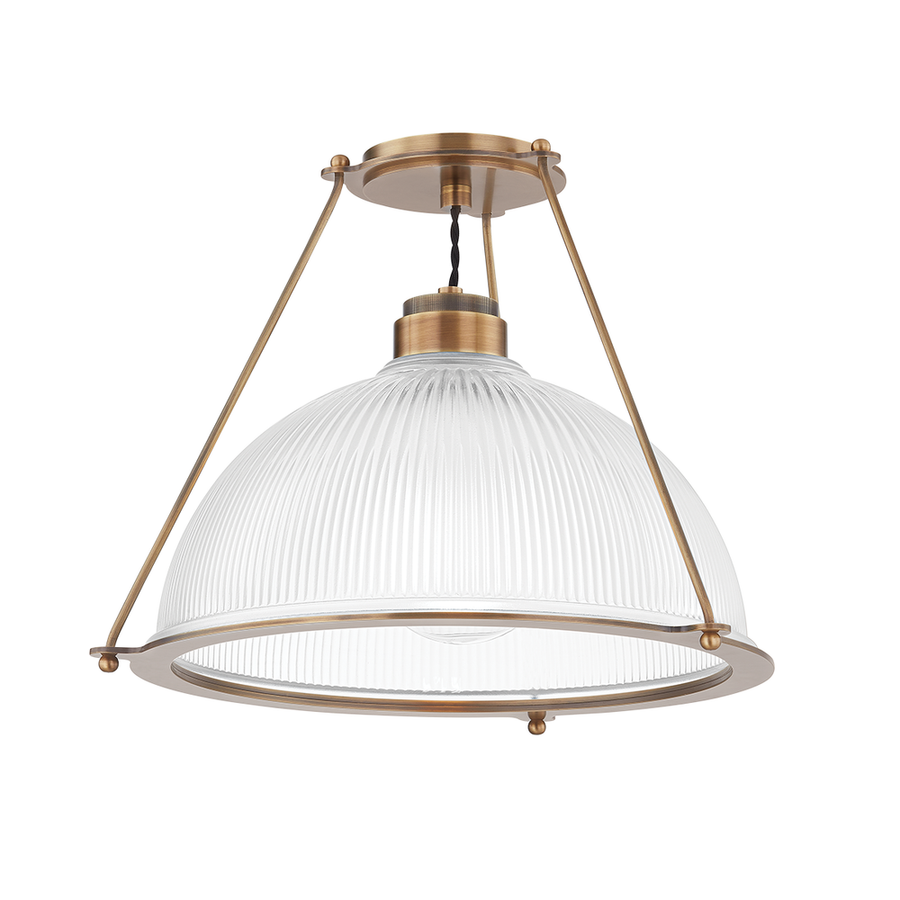 Flush Mounts Glint Semi Flush - Patina Brass