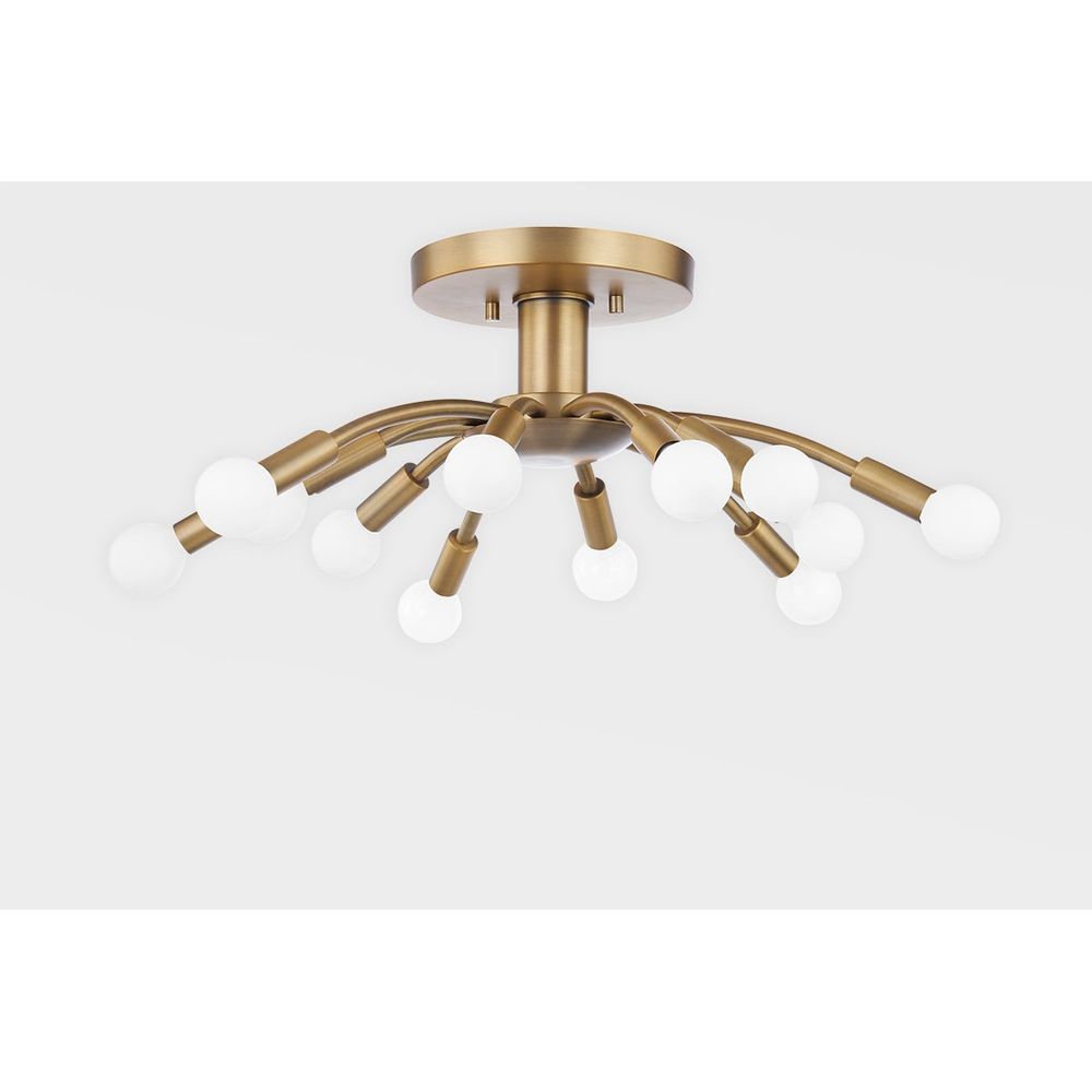 Flush Mounts Tristan Semi Flush - Patina Brass