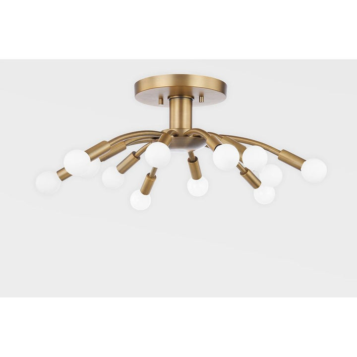 Flush Mounts Tristan Semi Flush - Patina Brass