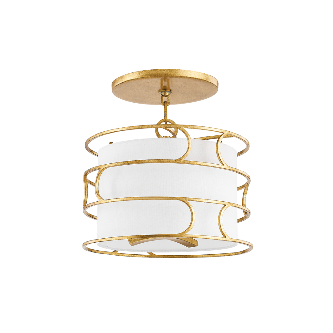 Reedley Semi Flush - Vintage Gold Leaf