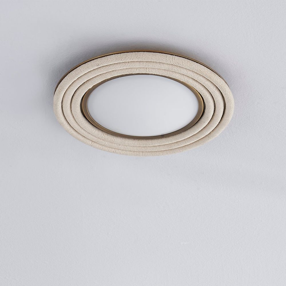 Zion Flush Mount - Patina Brass