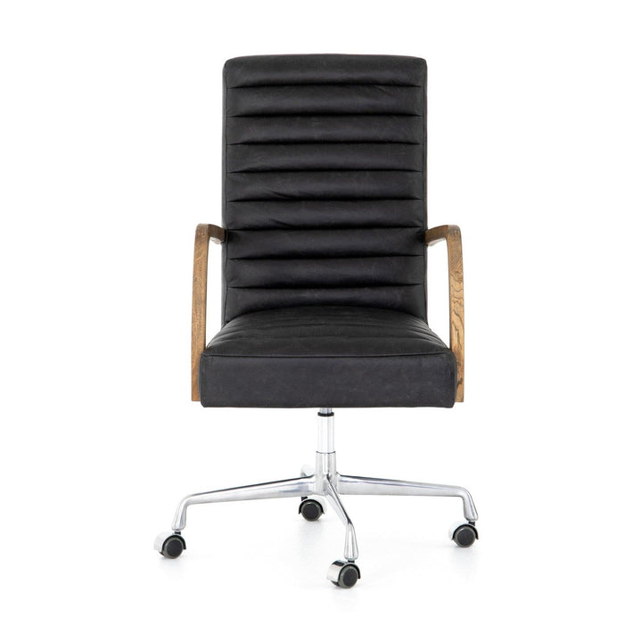 Harrison Channeled Desk Chair - Durango Smoke