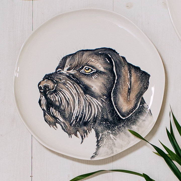 Cacciatore Spinone Italiano Round Platter
