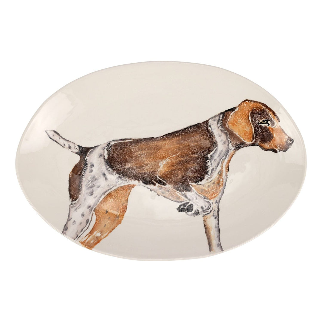 Cacciatore Pointer Shallow Oval Bowl - Default Title