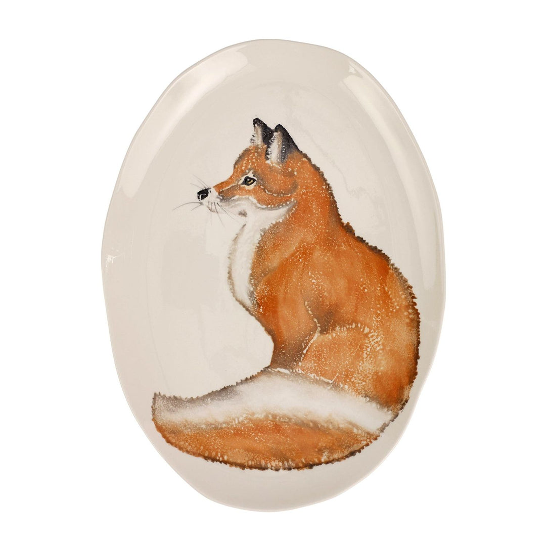 Cacciatore Fox Oval Platter