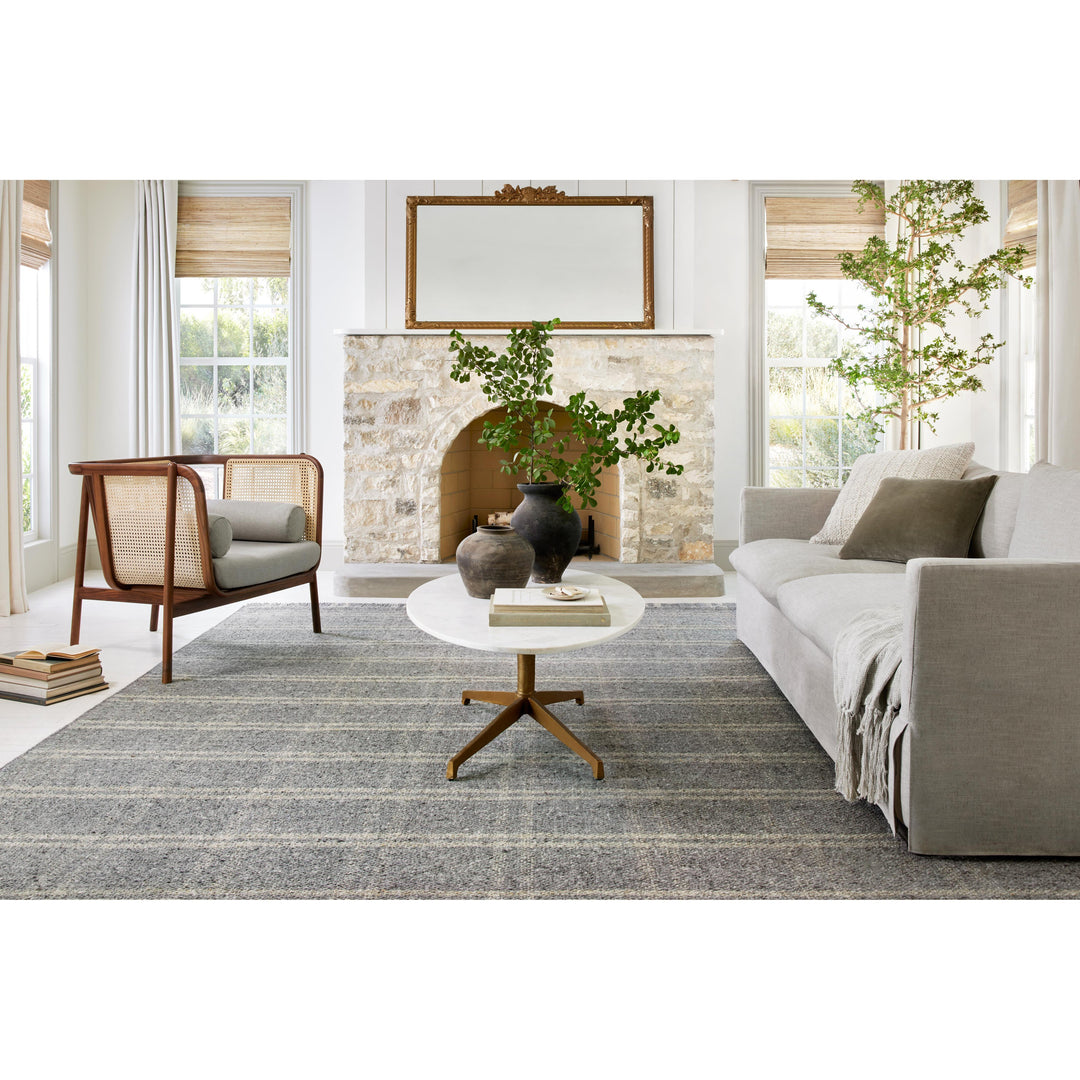 Magnolia Home By Joanna Gaines x Loloi Caleb Mocha / Taupe 18" x 18" Sample Rug