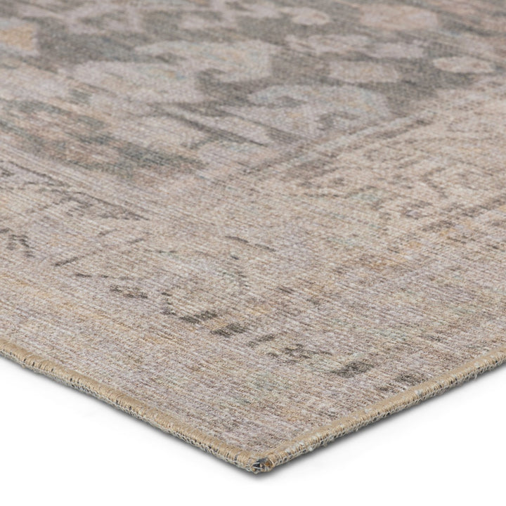 Vibe by Jaipur Living Oakley Medallion Gray/ Tan Area Rug (4'X8')