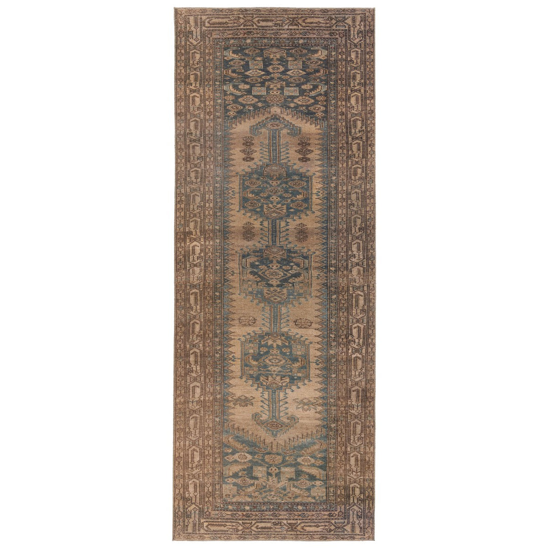 Vibe by Jaipur Living Reeves Medallion Brown/ Blue Runner Rug (3'X8')