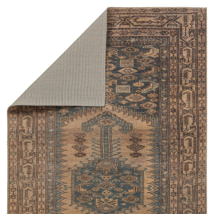 Vibe by Jaipur Living Reeves Medallion Brown/ Blue Runner Rug (3'X8')