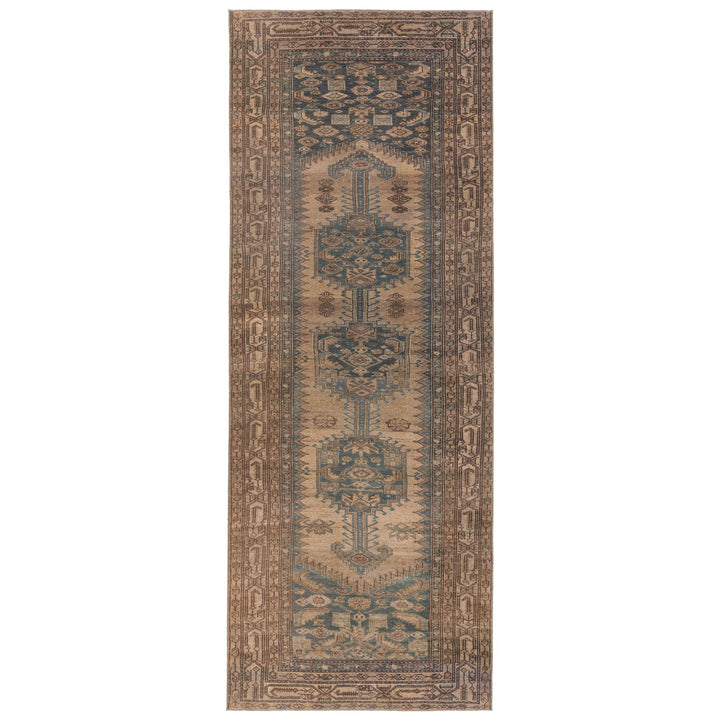 Vibe by Jaipur Living Reeves Medallion Brown/ Blue Runner Rug (3'X10')