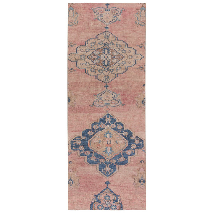 Vibe by Jaipur Living Clanton Medallion Pink/ Blue Area Rug (3'X5')