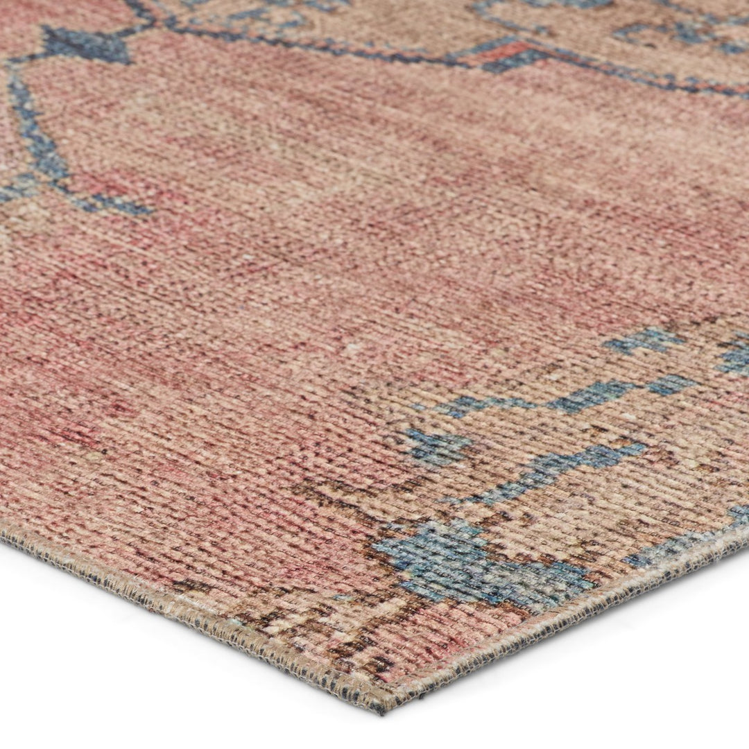 Vibe by Jaipur Living Clanton Medallion Pink/ Blue Area Rug (4'X8')