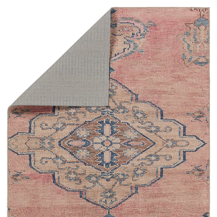 Vibe by Jaipur Living Clanton Medallion Pink/ Blue Area Rug (4'X8')