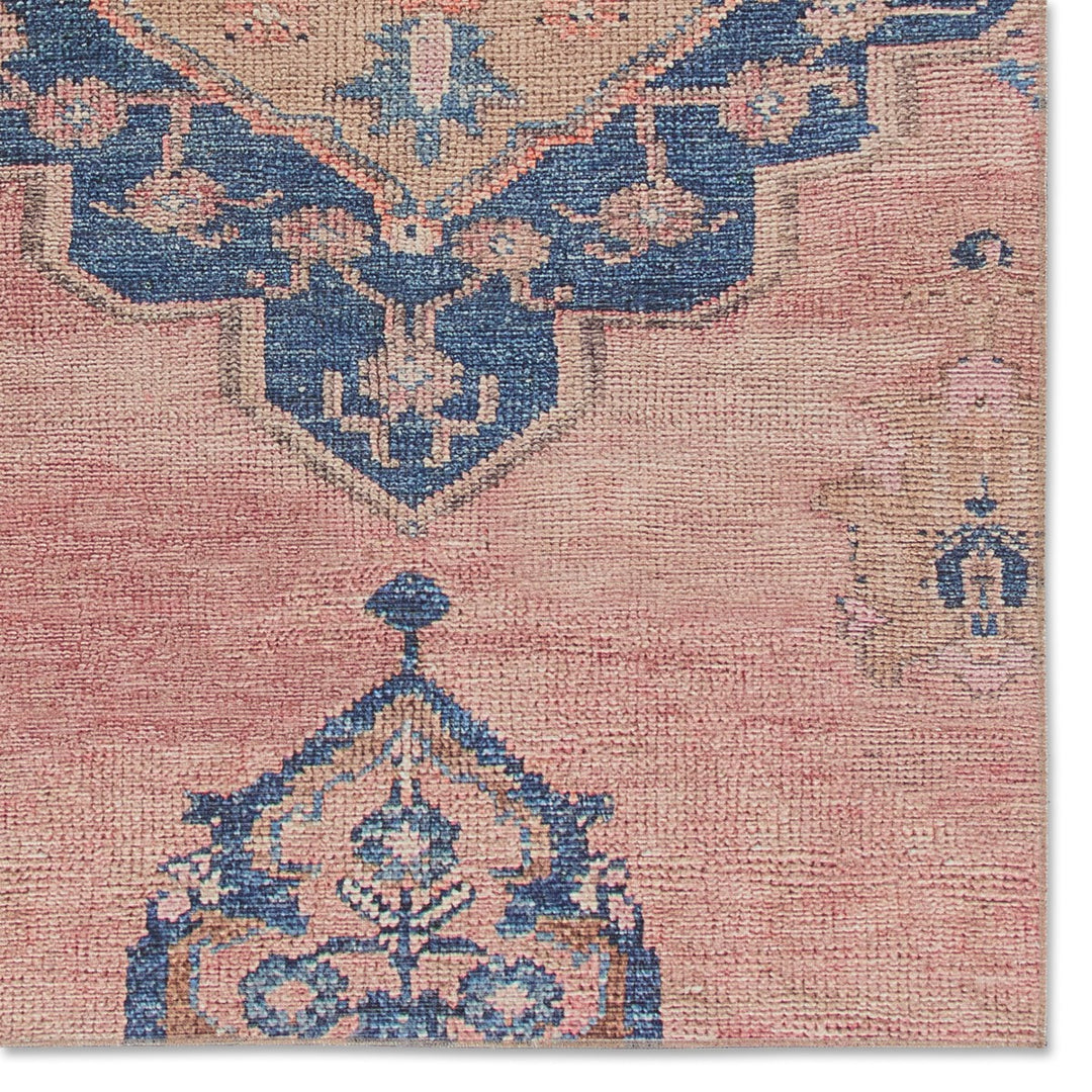 Vibe by Jaipur Living Clanton Medallion Pink/ Blue Area Rug (4'X8')