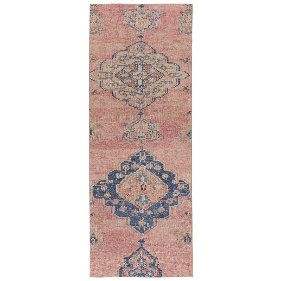 Vibe by Jaipur Living Clanton Medallion Pink/ Blue Area Rug (4'X8')