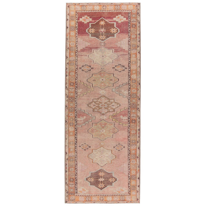 Vibe by Jaipur Living Jesse Medallion Orange/ Pink Runner Rug (3'X10')