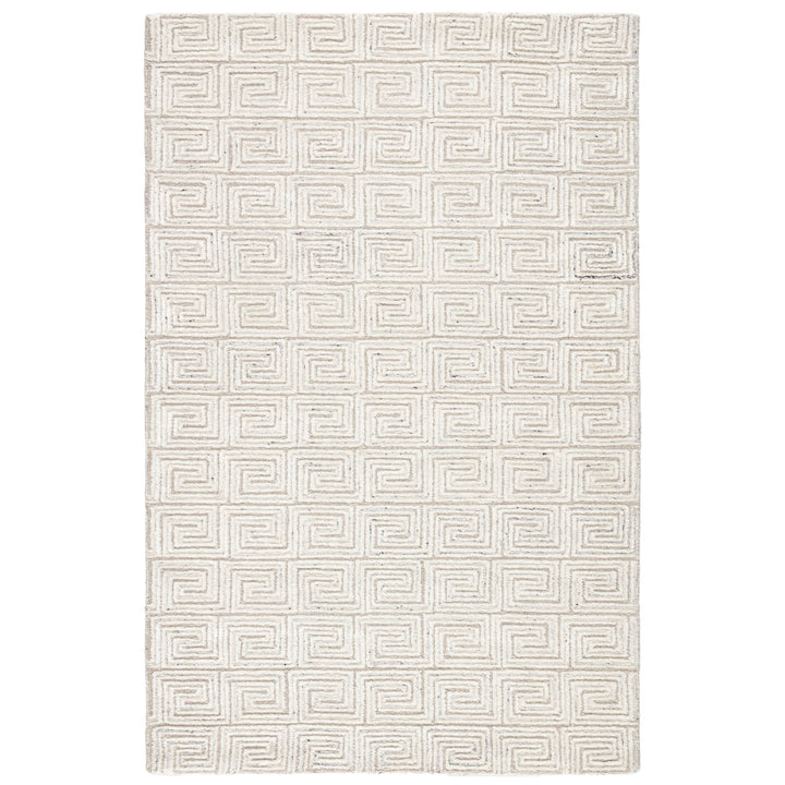 Jaipur Living Harkness Handmade Geometric White/ Gray Area Rug (9'X13')