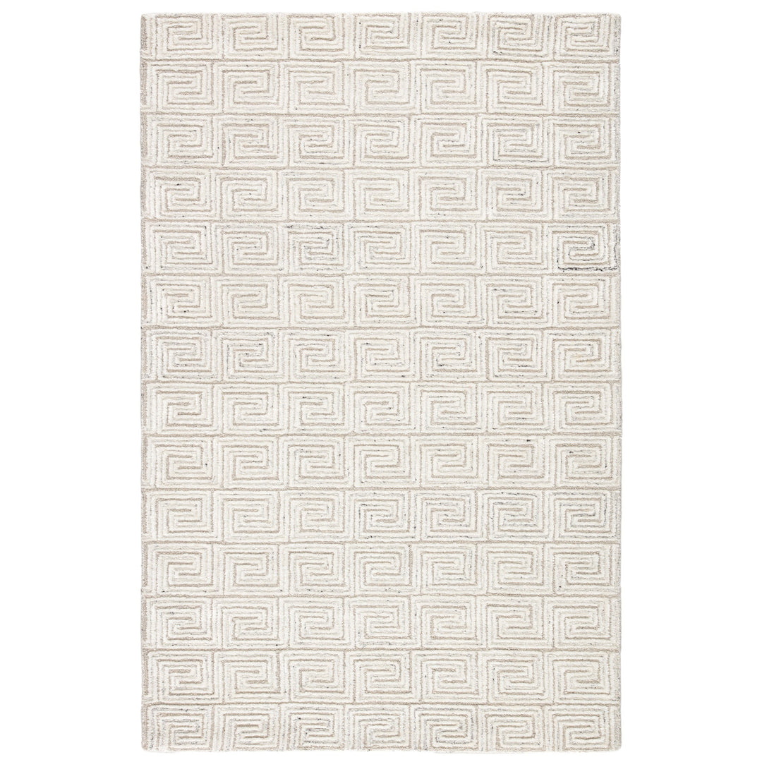 Jaipur Living Harkness Handmade Geometric White/ Gray Area Rug (5'X8')