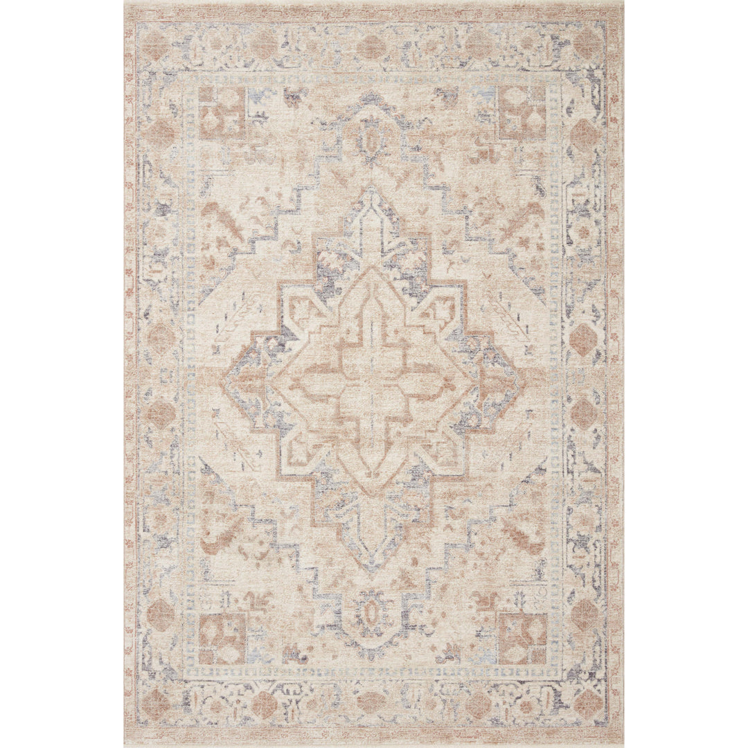 Magnolia Home By Joanna Gaines x Loloi Carlisle Beige / Slate 2'-7" x 7'-9" Runner Rug