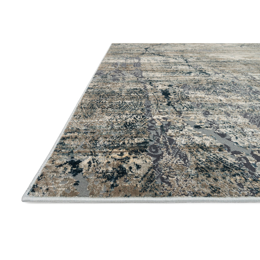 Loloi Cascade Taupe / Blue 5'-3" x 7'-8" Area Rug