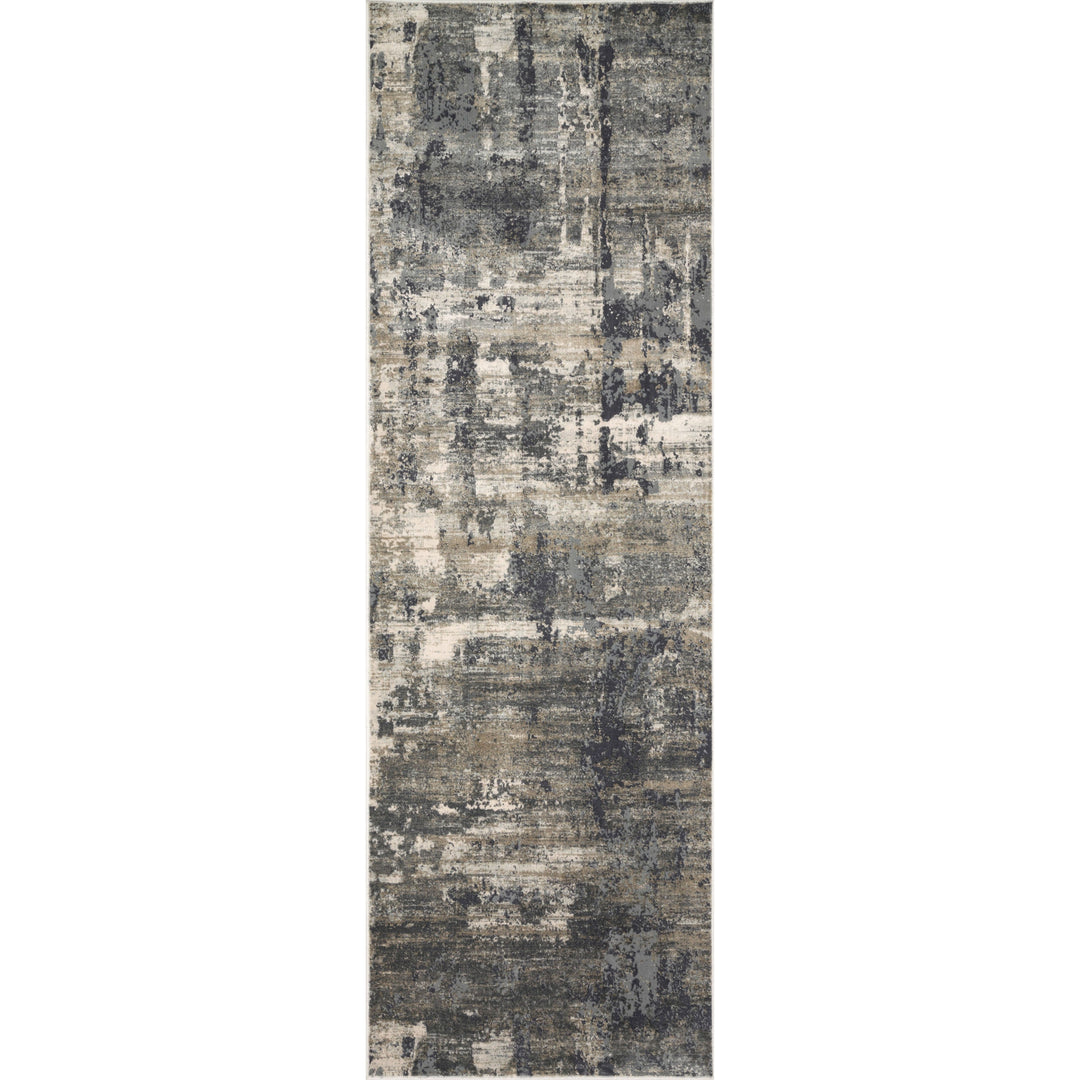 Loloi Cascade Ivory / Charcoal 2'-7" x 12'-0" Runner Rug