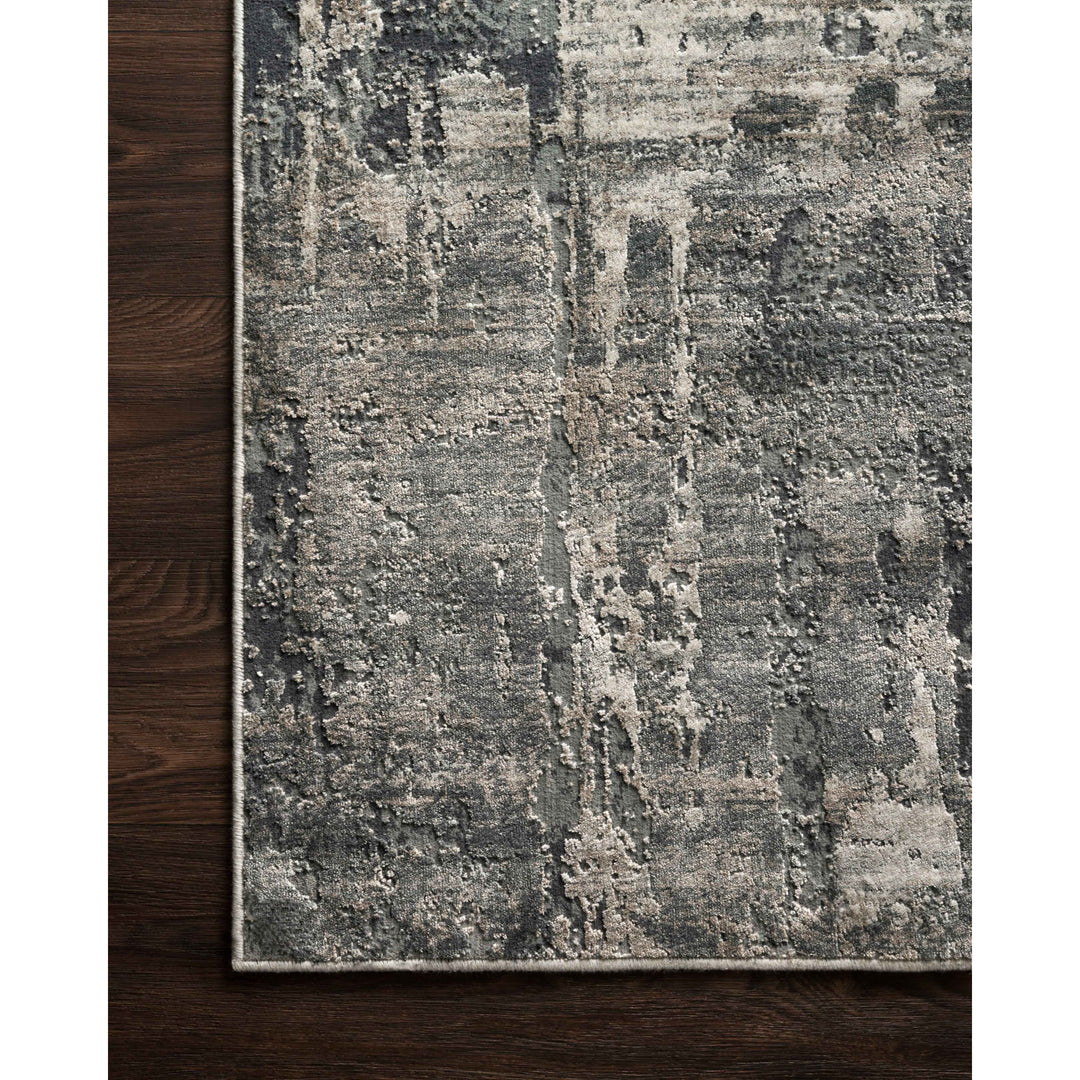 Loloi Cascade Ivory / Charcoal 2'-7" x 4' Accent Rug