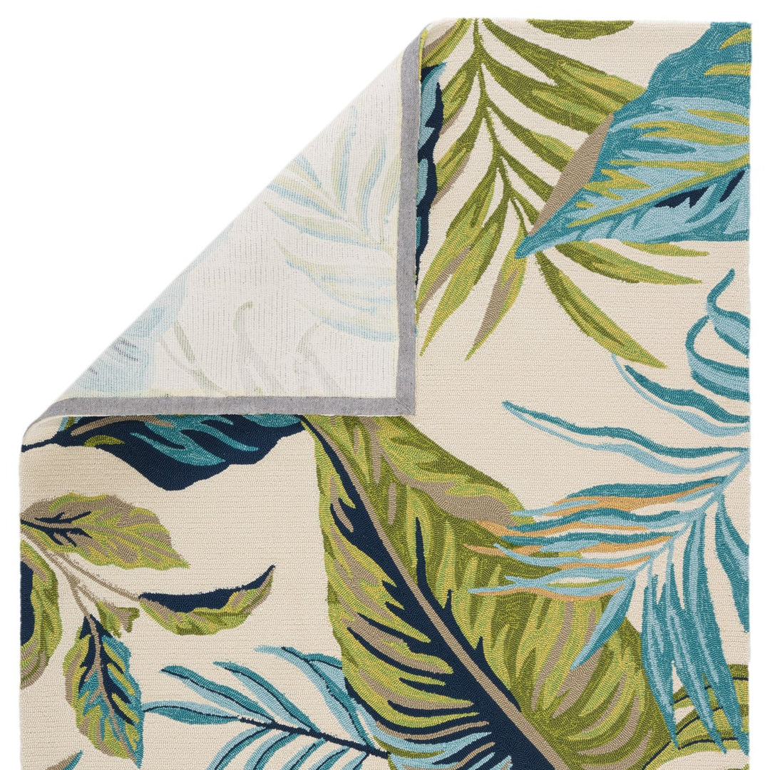 Jaipur Living Fraise Indoor/ Outdoor Floral Blue/ Green Area Rug (4'X6')