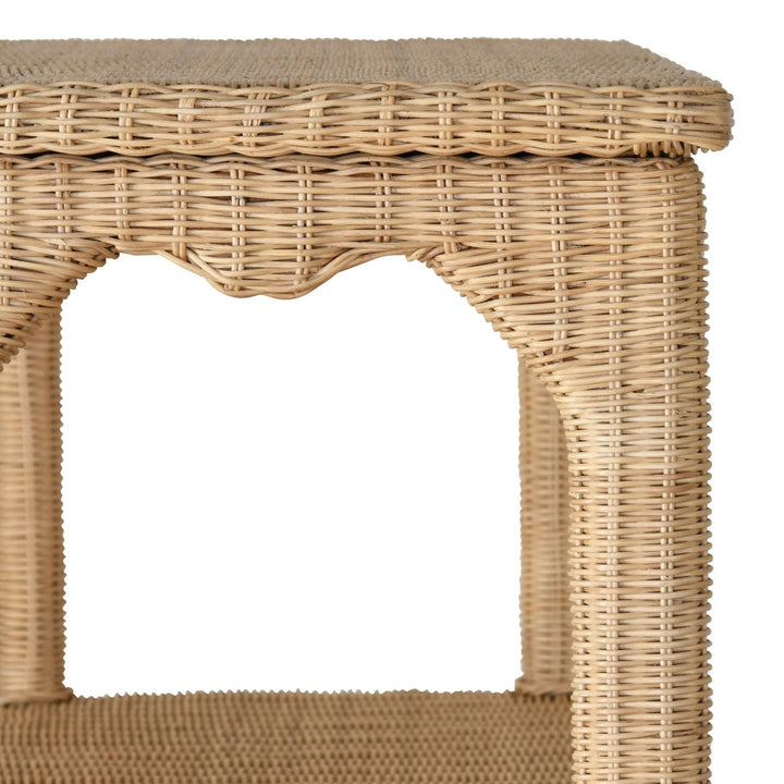 Cavalier - Ming Style Etagere In Woven Rattan