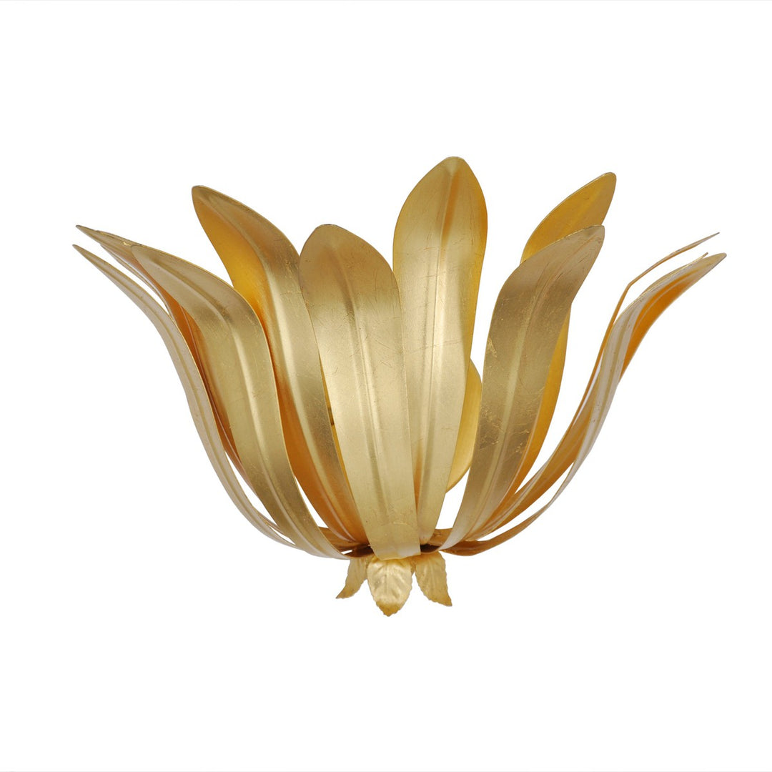 Cayman - Leaf Sconce In Gold Leaf