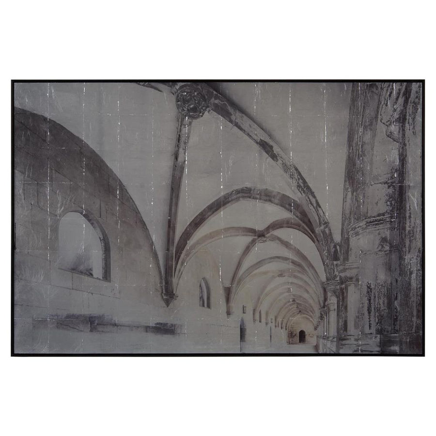 Wall Art Carol Benson-Cobb's Perspectives In Silver - Gold, Grey, White