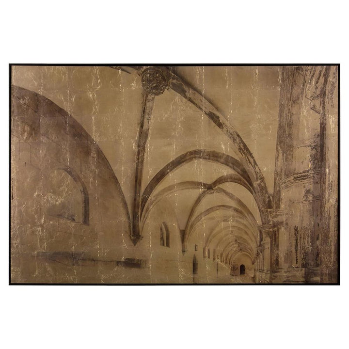 Wall Art Carol Benson-Cobb's Perspectives In Gold - Gold, Grey, White