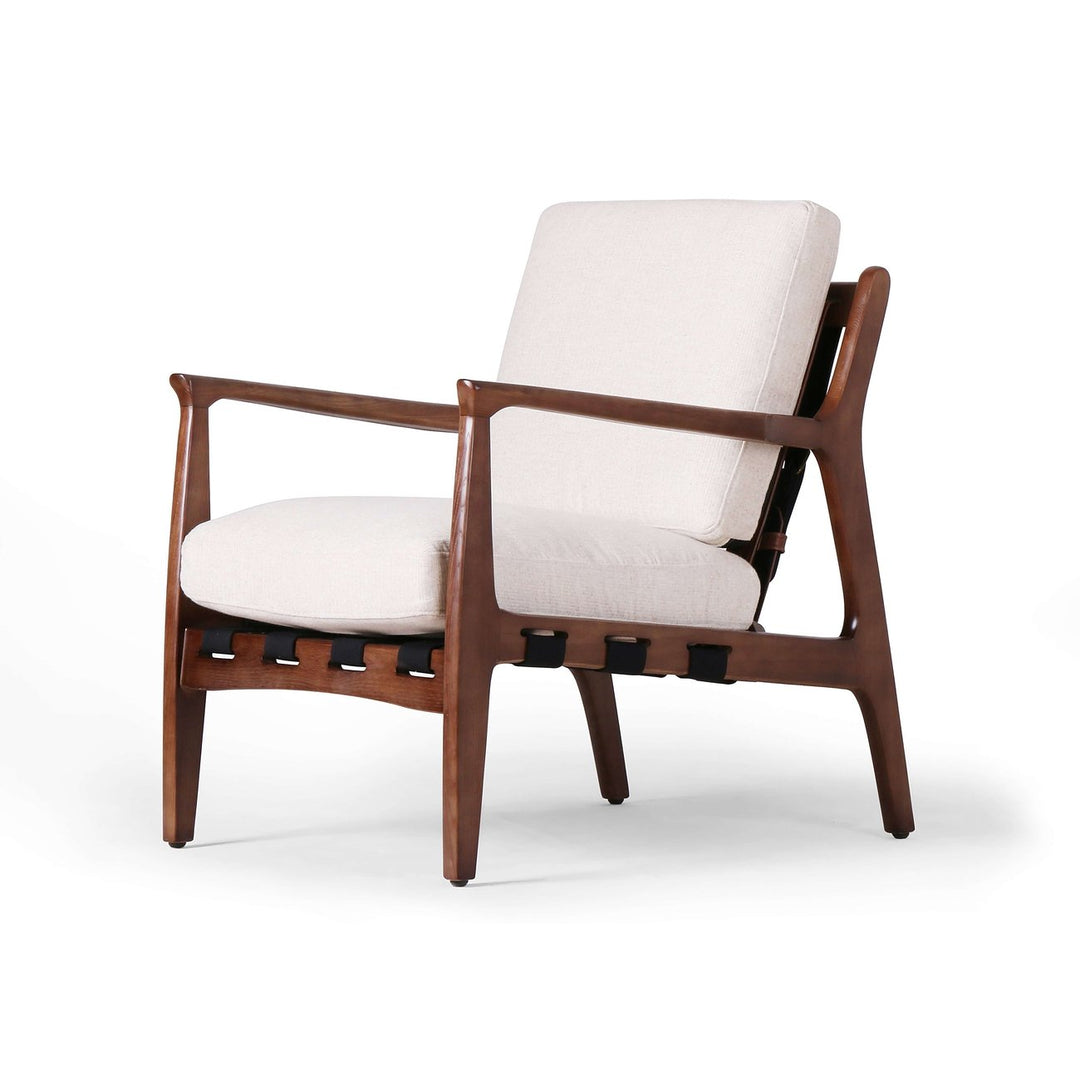 Silas Lounge Chair with Osaka Blanco Fabric