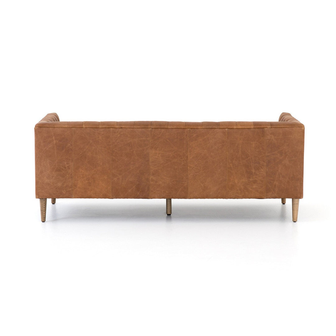 Kensington Leather Sofa - Natural Washed Camel