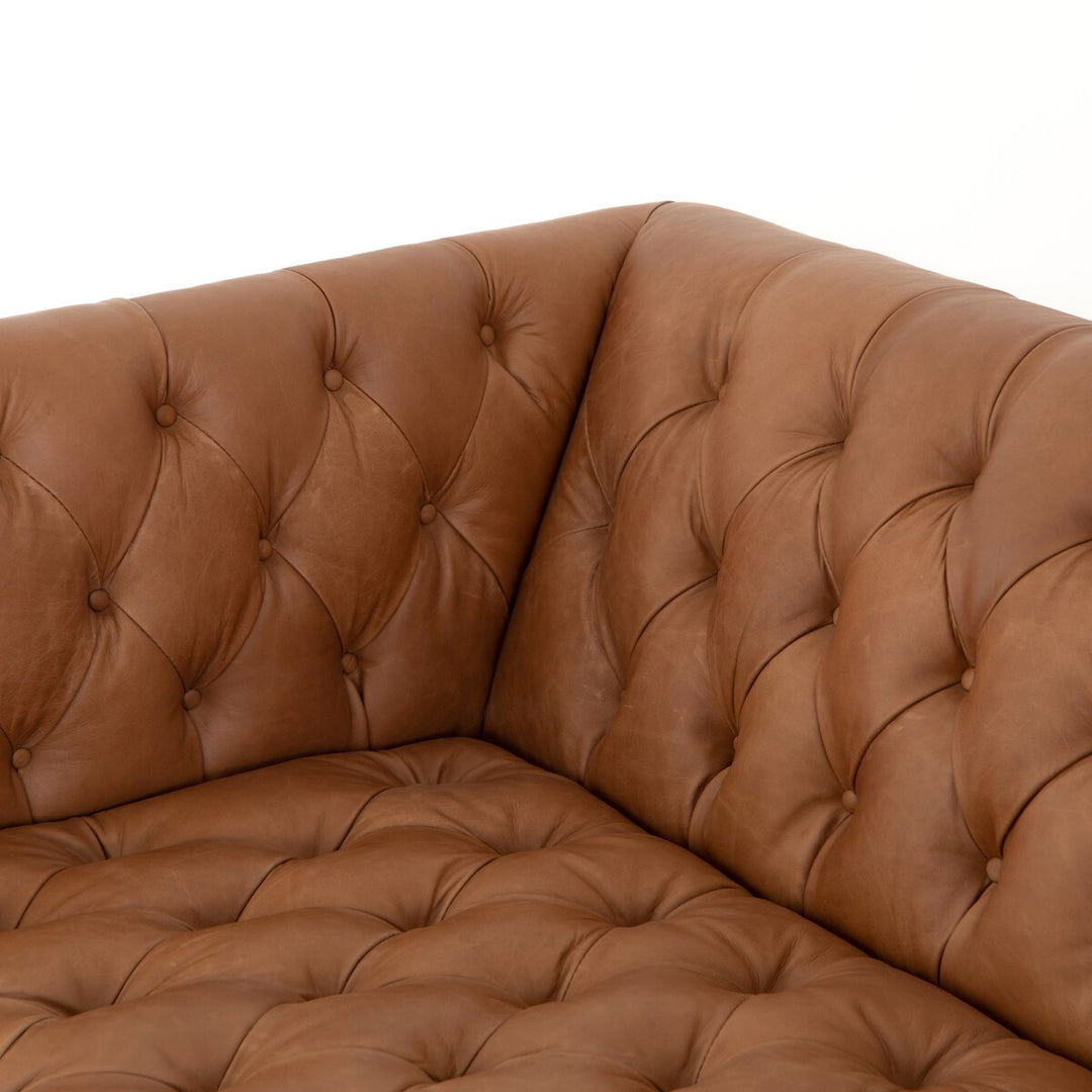 Harris Leather Sofa - 90" - Natural Washed Camel