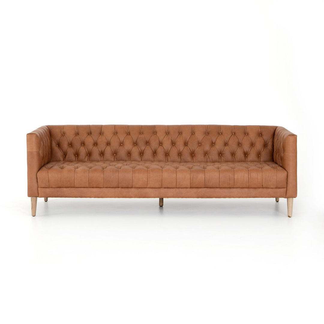 Harris Leather Sofa - 90" - Natural Washed Camel