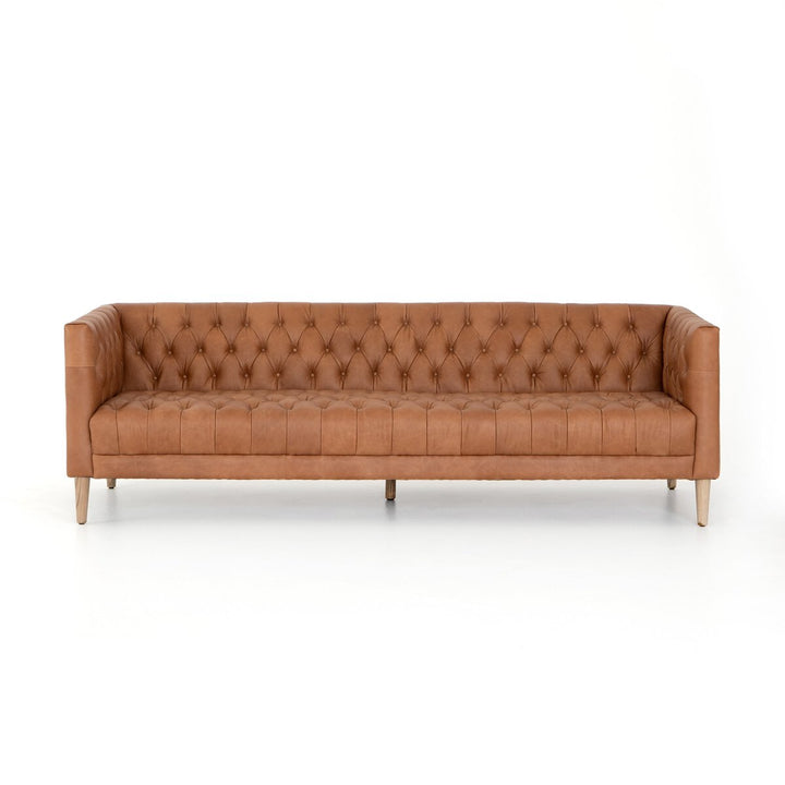 Harris Leather Sofa - 90" - Natural Washed Camel