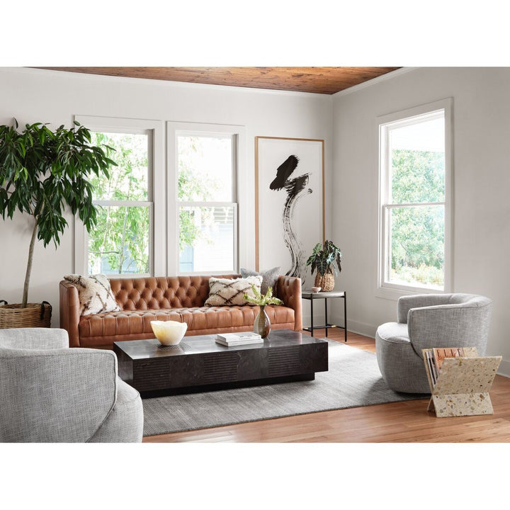 Harris Leather Sofa - 90" - Natural Washed Camel