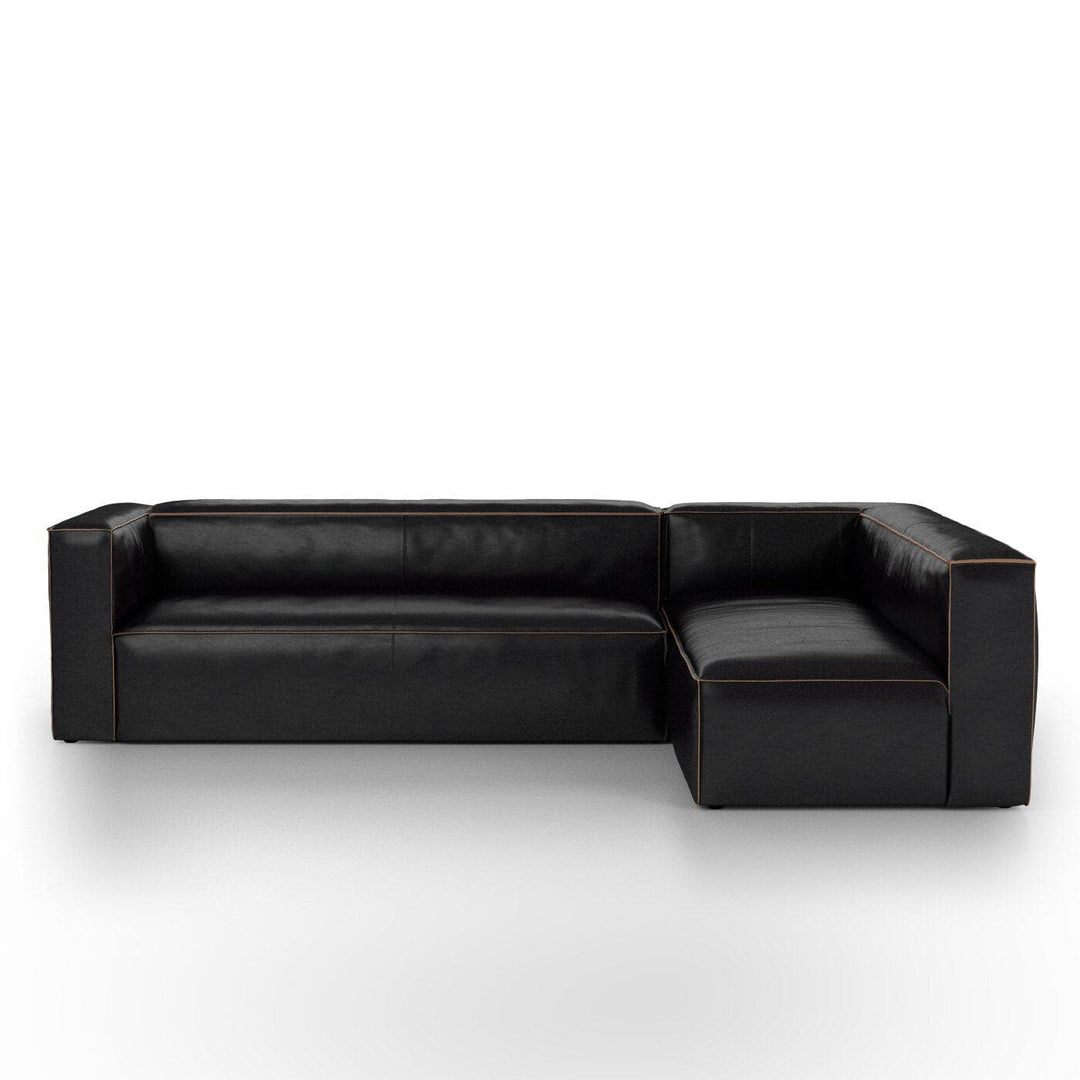 Finsbury Sectional - Rider Black - 2-Piece Left Chaise Facing