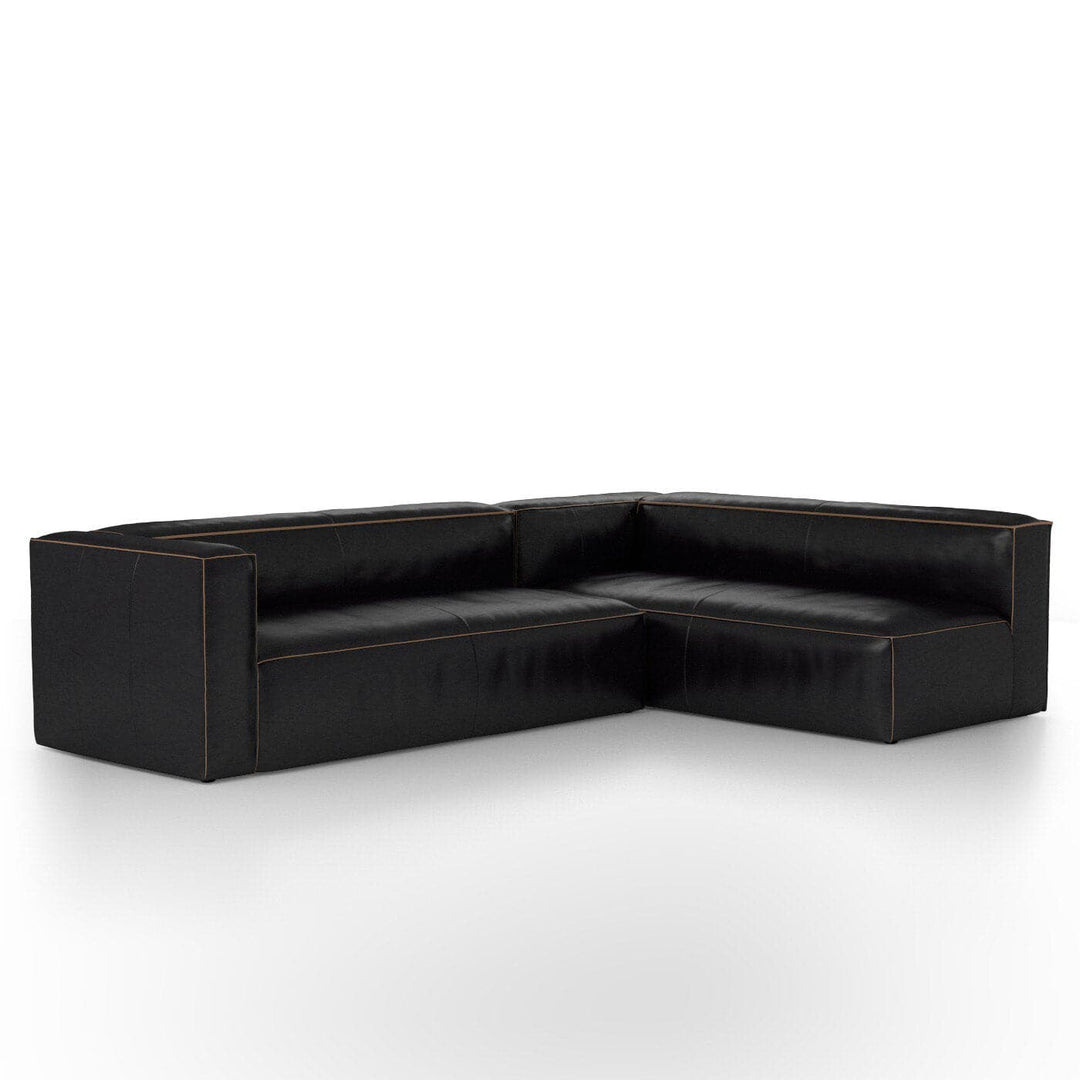 Finsbury Sectional - Rider Black - 2-Piece Left Chaise Facing