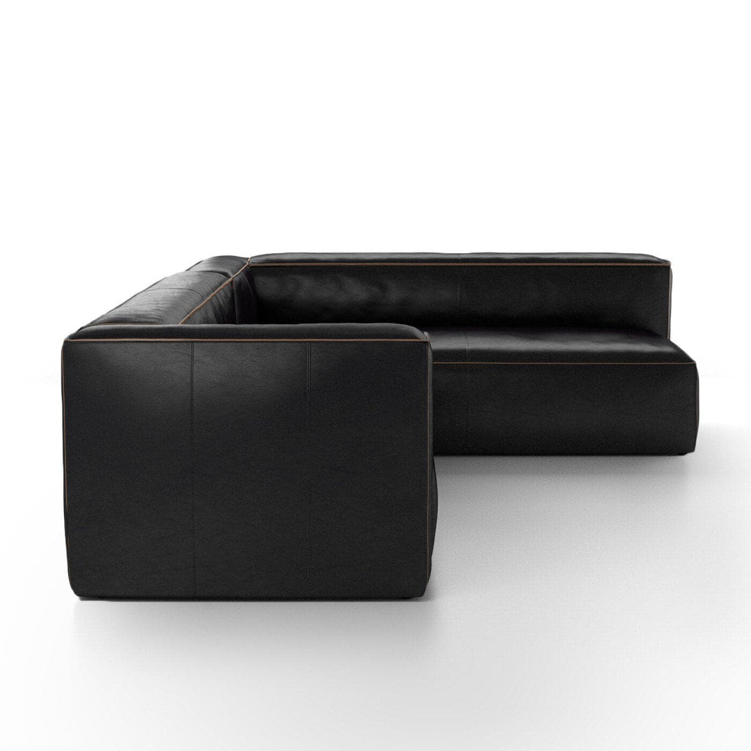 Finsbury Sectional - Rider Black - 2-Piece Left Chaise Facing