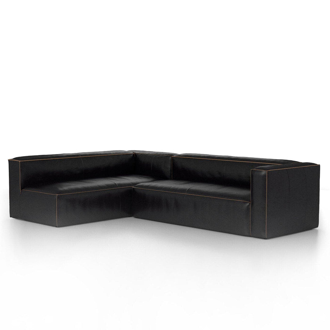 Finsbury Sectional - Rider Black - 2-Piece Right Chaise Facing